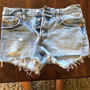 Levi’s 501 button fly cut off shorts